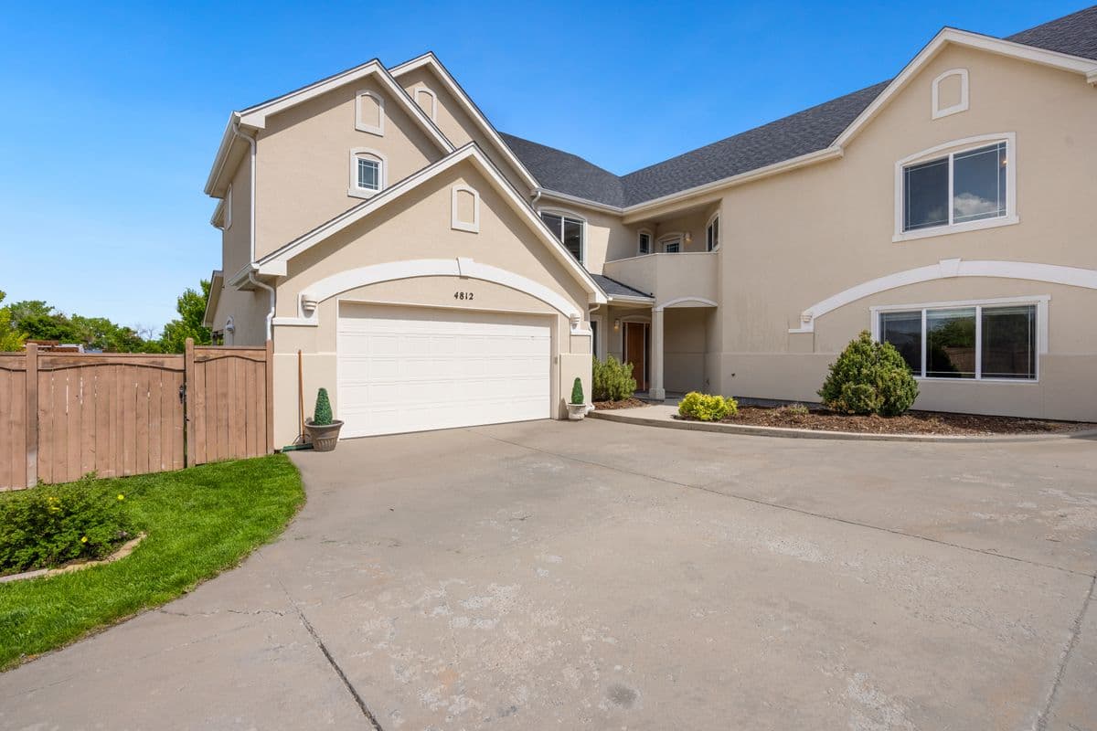 Two-story home with attached garage